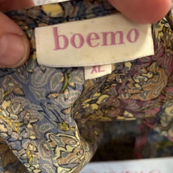 Anthropologie boemo Floral Maxi Dress in Pink and Green - Picture 9 of 14